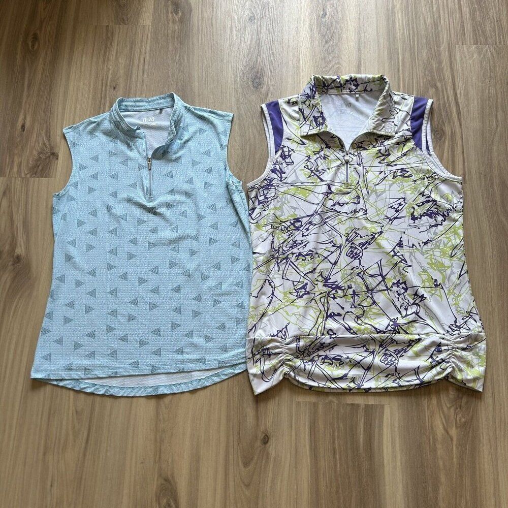 Nivo Women's Sleeveless Polo Golf Pickleball Tennis Size Medium Lot of 2 Bundle